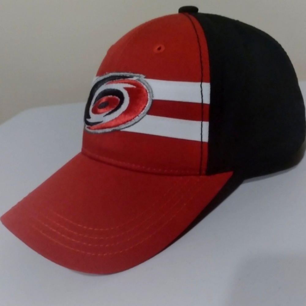 NC Hurricanes Hockey Chevrolet Black Cap with Gold Thread‎ Trimmed Logo
